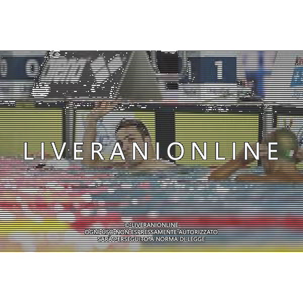 Riccione 05/04/2019 - Campionati Assoluti di Nuoto - nella foto: esultanza filippo menghi ©Claudio Zamagni/Agenzia Aldo Liverani