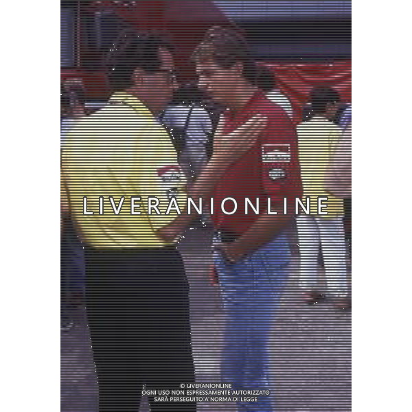 RETROSPETTIVA CESARE FIORIO DIRIGENTE SPORTIVO ITALIANO NELLA FOTO CESARE FIORIO CON IL FIGLIO ALESSANDRO AG ALDO LIVERANI SAS