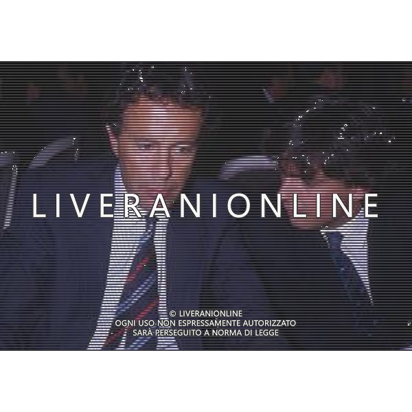 RETROSPETTIVA CESARE FIORIO DIRIGENTE SPORTIVO ITALIANO NELLA FOTO CESARE FIORIO CON IL FIGLIO ALESSANDRO AG ALDO LIVERANI SAS