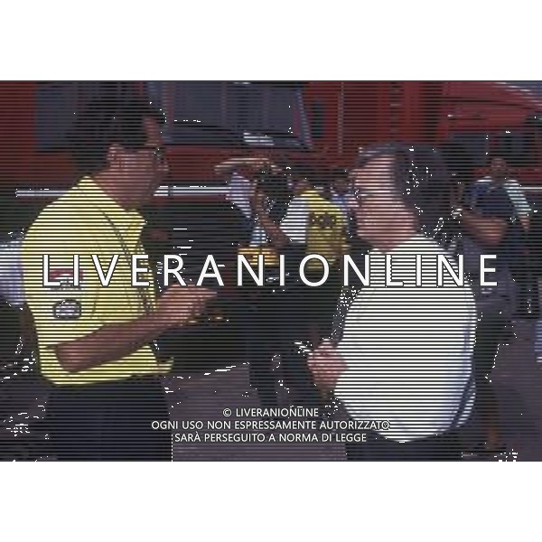 RETROSPETTIVA CESARE FIORIO DIRIGENTE SPORTIVO ITALIANO NELLA FOTO CESARE FIORIO CON BERNIE ECCLESTONE AG ALDO LIVERANI SAS 