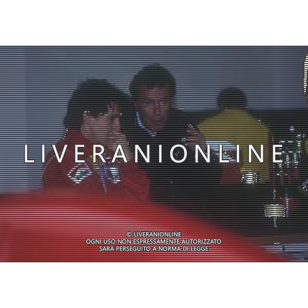 RETROSPETTIVA CESARE FIORIO DIRIGENTE SPORTIVO ITALIANO NELLA FOTO CESARE FIORIO CON ALAIN PROST AG ALDO LIVERANI SAS 