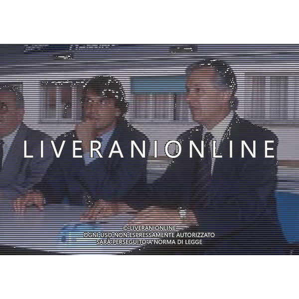 1993-1994 RETROSPETTIVA MARCO TARDELLI ALLENATORE COMO CALCIO NELLA FOTO MARCO TARDELLI CON GIANCARLO BELTRAMI AG ALDO LIVERANI SAS