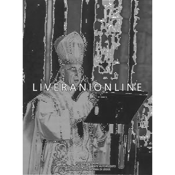 GIOVANNI UMBERTO COLOMBO, Arcivescovo di Milano e Cardinale cattolico italiano - RETROSPETTIVA Nella foto durante la sua ultima Messa nella chiesa di Sant\'Ambrogio di Milano nel 1979 ©ARCHIVIO / AGENZIA ALDO LIVERANI SAS