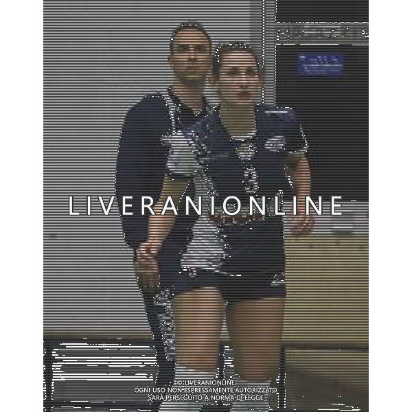 IMOLA 07 04 2019 PALLAVOLO CLAI IMOLA-BOLOGNA 3-1 PROMOZIONE IN B1 NELLA FOTO SOFIA DEVETAG E MANUEL TURRINI CLAI IMOLA FOTO GIANNI SANNA-AG ALDO LIVERANI SAS