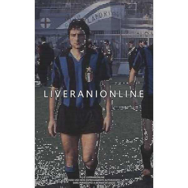 RETROSPETTIVA MARIO BERTINI CALCIATORE NELLA FOTO MARIO BERTINI CON LA MAGLIA DELL\'INTER AG ALDO LIVERANI SAS