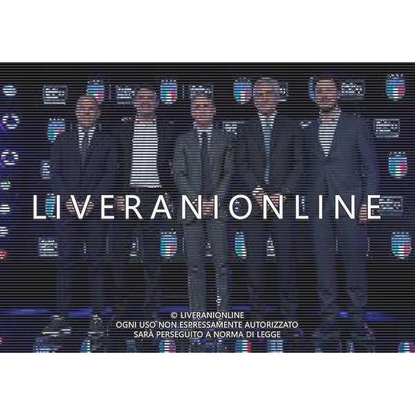 Serata FIGC-Radio Italia Milano - 08.04.2019 Nella Foto: Roberto Mancini, Luigi Di Biagio,Gabriele Gravina,Alessandro Volanti,Marco Pontini /Ph.Vitez-Ag. Aldo Liverani