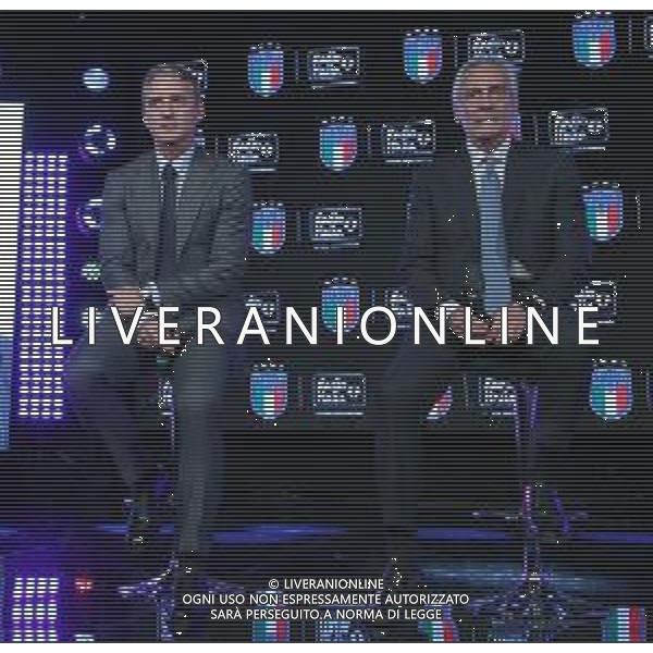 Serata FIGC-Radio Italia Milano - 08.04.2019 Nella Foto: Roberto Mancini,Gabriele Gravina /Ph.Vitez-Ag. Aldo Liverani