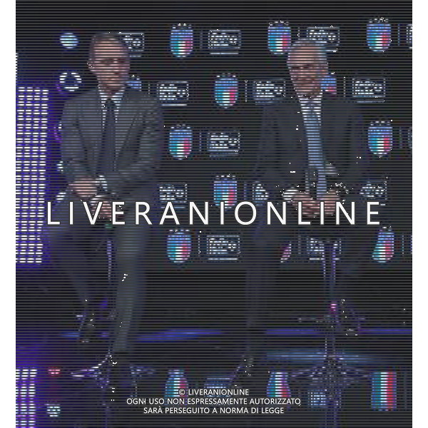 Serata FIGC-Radio Italia Milano - 08.04.2019 Nella Foto: Roberto Mancini,Gabriele Gravina /Ph.Vitez-Ag. Aldo Liverani