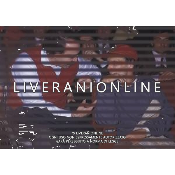 RETROSPETTIVA NIKI LAUDA PILOTA F1 E DIRIGENTE SPORTIVO NELLA FOTO NIKI LAUDA CON CLAY RAGAZZONI AG ALDO LIVERANI SAS