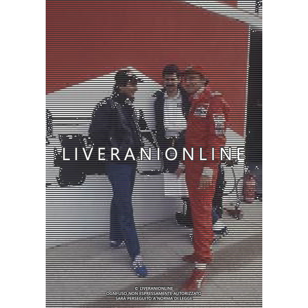 RETROSPETTIVA NIKI LAUDA PILOTA F1 E DIRIGENTE SPORTIVO NELLA FOTO NIKI LAUDA CON NELSON PIQUET AG ALDO LIVERANI SAS