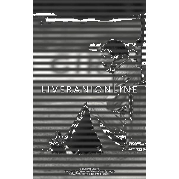 RETROSPETTIVA ALDO AGROPPI ALLENATORE CALCIO NELLA FOTO ALDO AGROPPI ALLENATORE DELL\'ASCOLI CALCIO NELL\'ANNO 1989-1990 AG ALDO LIVERANI SAS 