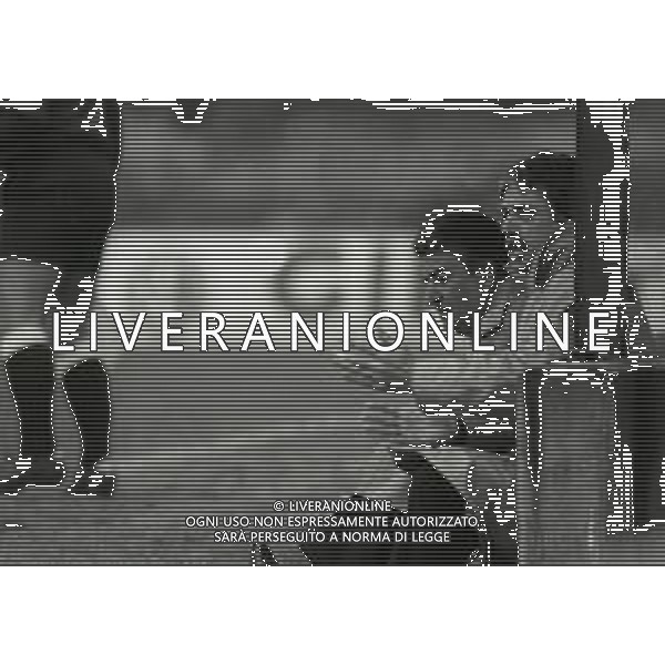 RETROSPETTIVA ALDO AGROPPI ALLENATORE CALCIO NELLA FOTO ALDO AGROPPI ALLENATORE DELL\'ASCOLI CALCIO NELL\'ANNO 1989-1990 AG ALDO LIVERANI SAS 