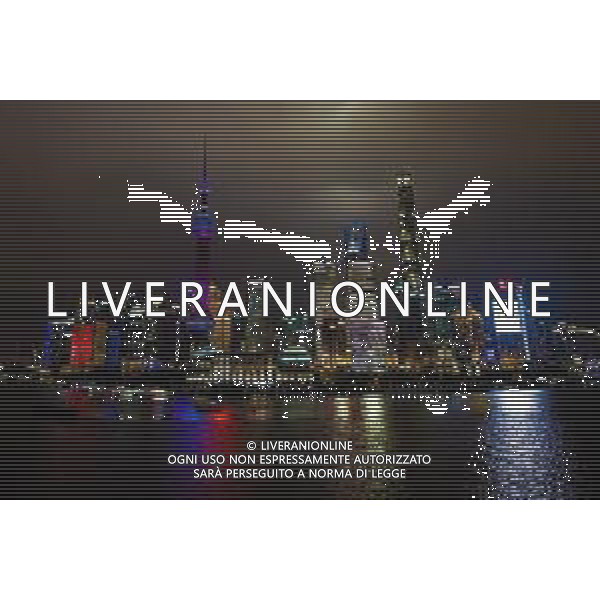 Scenic Shanghai at night - The Bund, Waitan. 10.04.2019. Formula 1 World Championship, Rd 3, Chinese Grand Prix, Shanghai, China, Preparation Day. / XPB Images / AGENZIA ALDO LIVERANI SAS - ITALY ONLY EDITORIAL USE ONLY - Gp F1 Cina Shanghai Preparation Day 11.04.2019