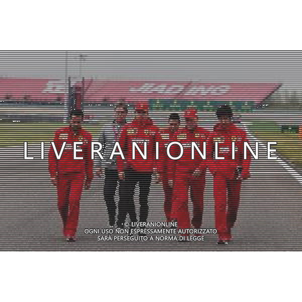 Charles Leclerc (MON) Ferrari walks the circuit with the team. 11.04.2019. Formula 1 World Championship, Rd 3, Chinese Grand Prix, Shanghai, China, Preparation Day. / AGENZIA ALDO LIVERANI SAS - ITALY ONLY EDITORIAL USE ONLY - Gp F1 Cina Shanghai Preparation Day 11.04.2019