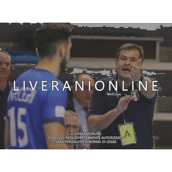FAENZA 11 04 2019 PALLAMANO ITALIA-SLOVAKIA 26-23 NELLA FOTO TRILLINI RICCARDO ALLENATORE ITALIA ©SANNA / AGENZIA ALDO LIVERANI SAS