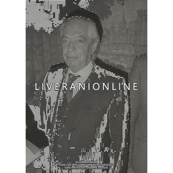 1981 MILANO PREMIO CHI HA FATTO GRANDE MILANO NELLA FOTO ANGELO MORATTI PRESIDENTE INTER AG ALDO LIVERANI SAS