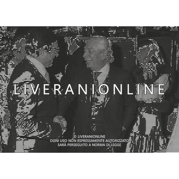 1981 MILANO PREMIO CHI HA FATTO GRANDE MILANO NELLA FOTO DINO SARTI E ANGELO MORATTI AG ALDO LIVERANI SAS