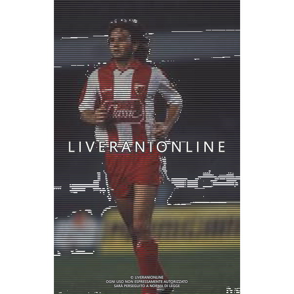 RETROSPETTIVA SINISA MIHAJLOVIC CALCIATORE NELLA FOTO SINISA MIHAJLOVIC CON LA MAGLIA DELLA STELLA ROSSA AG ALDO LIVERANI SAS