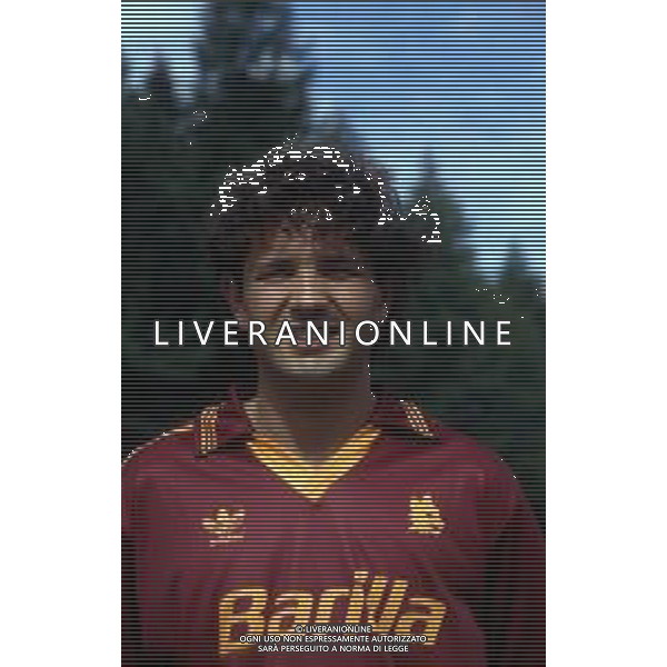 RETROSPETTIVA SINISA MIHAJLOVIC CALCIATORE NELLA FOTO SINISA MIHAJLOVIC CON LA MAGLIA DELLA ROMA CALCIO AG ALDO LIVERANI SAS
