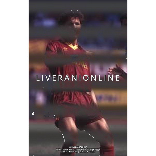 RETROSPETTIVA SINISA MIHAJLOVIC CALCIATORE NELLA FOTO SINISA MIHAJLOVIC CON LA MAGLIA DELLA ROMA CALCIO AG ALDO LIVERANI SAS
