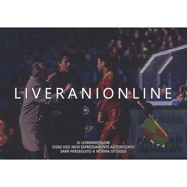 RETROSPETTIVA SINISA MIHAJLOVIC CALCIATORE NELLA FOTO SINISA MIHAJLOVIC CON LA MAGLIA DELLA ROMA CALCIO CON VUJADIN BOSKOV AG ALDO LIVERANI SAS