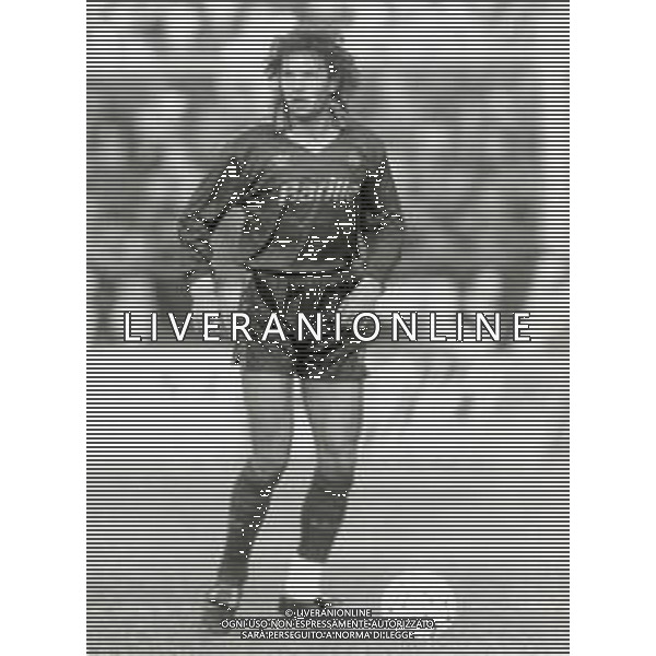 RETROSPETTIVA SINISA MIHAJLOVIC CALCIATORE NELLA FOTO SINISA MIHAJLOVIC CON LA MAGLIA DELLA ROMA CALCIO AG ALDO LIVERANI SAS