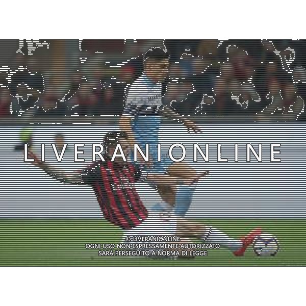 Campionato di Calcio Serie A TIM 2018/2019 32a Giornata Milano - 13.04.2019 Milan-Lazio Nella Foto:romagnoli correa /Ph.Vitez-Ag. Aldo Liverani