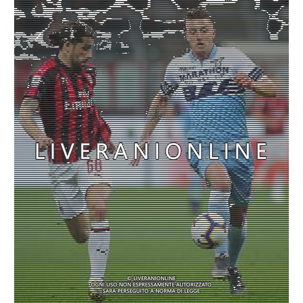 Campionato di Calcio Serie A TIM 2018/2019 32a Giornata Milano - 13.04.2019 Milan-Lazio Nella Foto:rodriguez milinkovic-savic /Ph.Vitez-Ag. Aldo Liverani