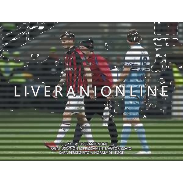 Campionato di Calcio Serie A TIM 2018/2019 32a Giornata Milano - 13.04.2019 Milan-Lazio Nella Foto: alessio romagnoli infortunato /Ph.Vitez-Ag. Aldo Liverani
