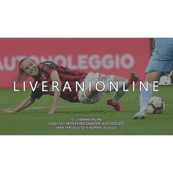Campionato di Calcio Serie A TIM 2018/2019 32a Giornata Milano - 13.04.2019 Milan-Lazio Nella Foto: Diego Laxalt /Ph.Vitez-Ag. Aldo Liverani