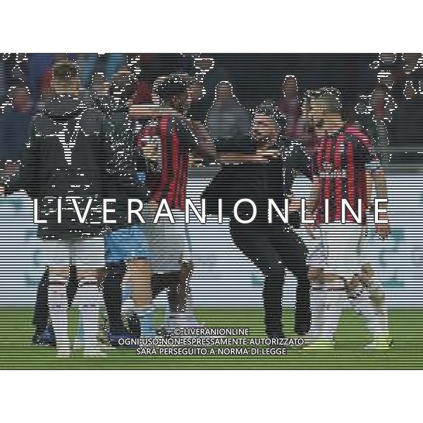 Campionato di Calcio Serie A TIM 2018/2019 32a Giornata Milano - 13.04.2019 Milan-Lazio Nella Foto: gennaro gattuso cerca di fermare la rissa tra i giocatori a fine partita /Ph.Vitez-Ag. Aldo Liverani