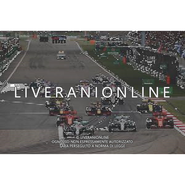 Lewis Hamilton (GBR) Mercedes AMG F1 W10 leads at the start of the race. 14.04.2019. Formula 1 World Championship, Rd 3, Chinese Grand Prix, Shanghai, China, Race Day. AG ALDO LIVERANI SAS-ONLY ITALY