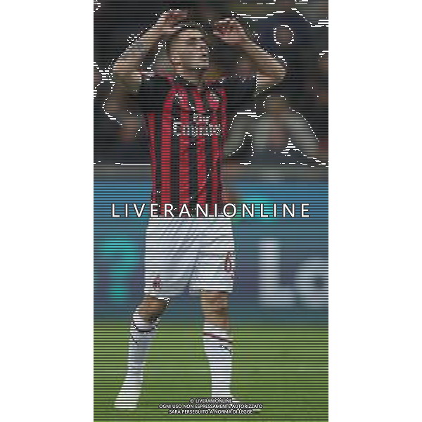 Campionato di Calcio Serie A TIM 2018/2019 32a Giornata Milano - 13.04.2019 Milan-Lazio Nella Foto:Patrick Cutrone /Ph.Vitez-Ag. Aldo Liverani