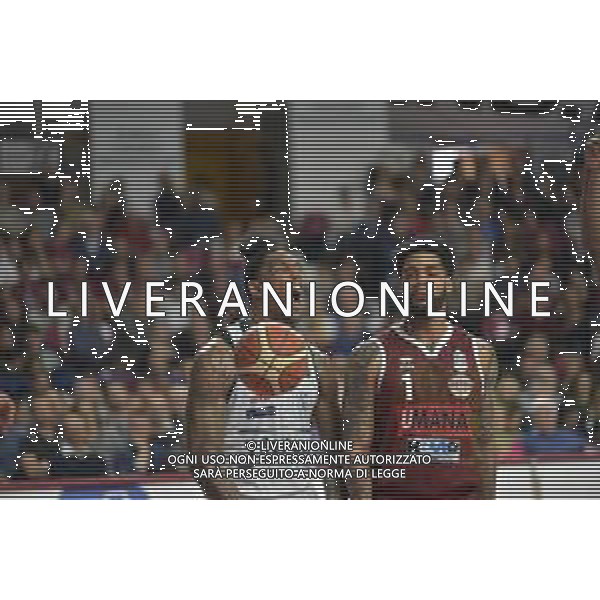 esultanza di Stone Tyler durante la partita Basket SerieA LBA Umana Reyer Venezia Vs Acqua S. Bernardo Cantu\' 14 aprile 2019 ©Alessio Marini / AGENZIA ALDO LIVERANI SAS