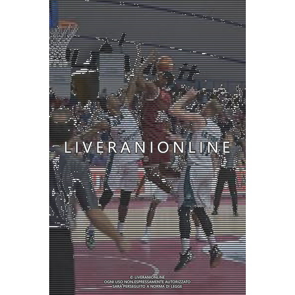 Biligha Paul Stephan durante la partita Basket SerieA LBA Umana Reyer Venezia Vs Acqua S. Bernardo Cantu\' 14 aprile 2019 ©Alessio Marini / AGENZIA ALDO LIVERANI SAS