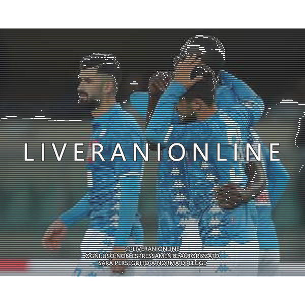 Campionato di Calcio Serie A TIM 2018/2019 32a Giornata Verona - 14.04.2019 Chievo-Napoli Nella Foto: esultanza dopo il secondo gol di Kalidou Koulibaly /Ph.Vitez-Ag. Aldo Liverani