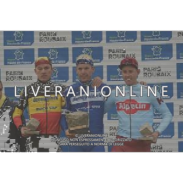 14-04-2019 Paris - Roubaix; Allenamento 2 Paris - Roubaix 2019; 2019, Deceunick - Quickstep; 2019, Katusha - Alpecin; Gilbert, Philippe; Lampaert, Yves; Politt, Nils; Roubaix; ©SIROTTI / AGENZIA ALDO LIVERANI SAS