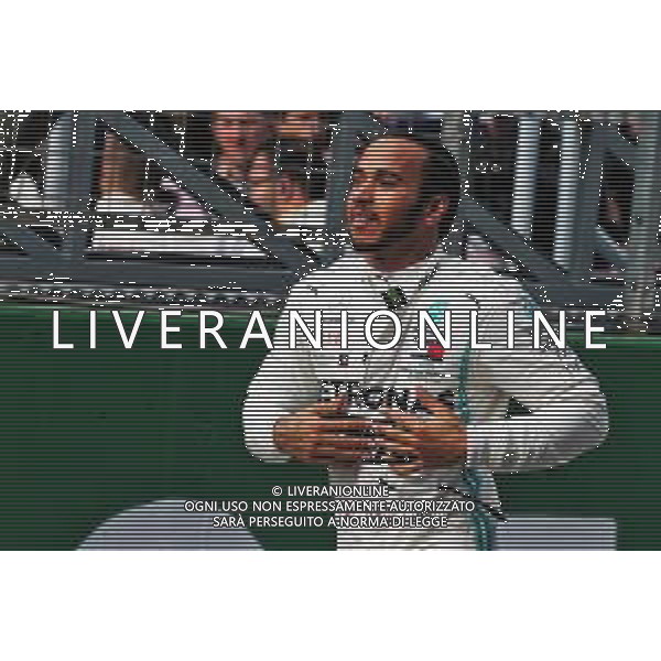 Race winner Lewis Hamilton (GBR) Mercedes AMG F1 celebrates in parc ferme. 14.04.2019. Formula 1 World Championship, Rd 3, Chinese Grand Prix, Shanghai, China, Race Day. AG ALDO LIVERANI SAS-ONLY ITALY