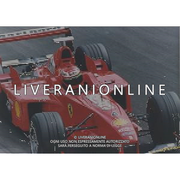RETROSPETTIVA EDDIE IRVINE PILOTA F1 NELLA FOTO EDDIE IRVINE NEL 1998 CON LA FERRARI F 300 AG ALDO LIVERANI SAS