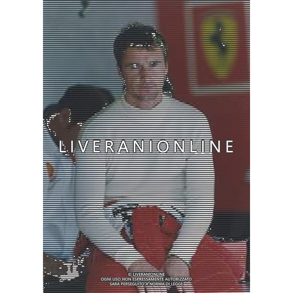 RETROSPETTIVA EDDIE IRVINE PILOTA F1 NELLA FOTO EDDIE IRVINE NEL 1998 CON LA FERRARI F 300 AG ALDO LIVERANI SAS