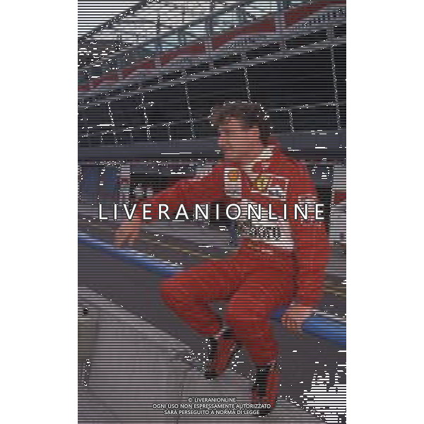 RETROSPETTIVA EDDIE IRVINE PILOTA F1 NELLA FOTO EDDIE IRVINE NEL 1998 CON LA FERRARI F 300 AG ALDO LIVERANI SAS