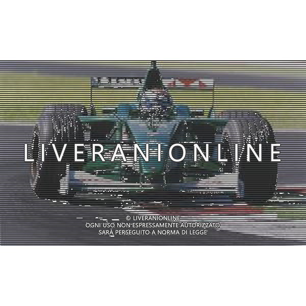 RETROSPETTIVA EDDIE IRVINE PILOTA F1 NELLA FOTO EDDIE IRVINE NEL 2000 SULLA JAGUAR AG ALDO LIVERANI SAS  