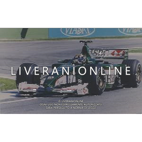 RETROSPETTIVA EDDIE IRVINE PILOTA F1 NELLA FOTO EDDIE IRVINE NEL 2000 SULLA JAGUAR AG ALDO LIVERANI SAS  