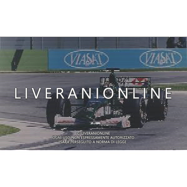 RETROSPETTIVA EDDIE IRVINE PILOTA F1 NELLA FOTO EDDIE IRVINE NEL 2000 SULLA JAGUAR AG ALDO LIVERANI SAS  