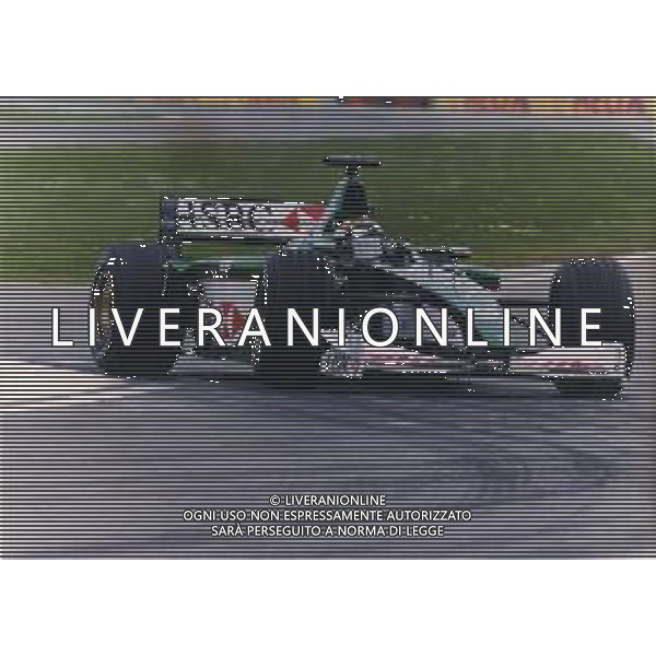 RETROSPETTIVA EDDIE IRVINE PILOTA F1 NELLA FOTO EDDIE IRVINE NEL 2000 SULLA JAGUAR AG ALDO LIVERANI SAS  