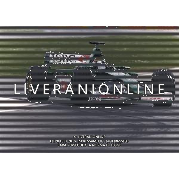 RETROSPETTIVA EDDIE IRVINE PILOTA F1 NELLA FOTO EDDIE IRVINE NEL 2000 SULLA JAGUAR AG ALDO LIVERANI SAS  