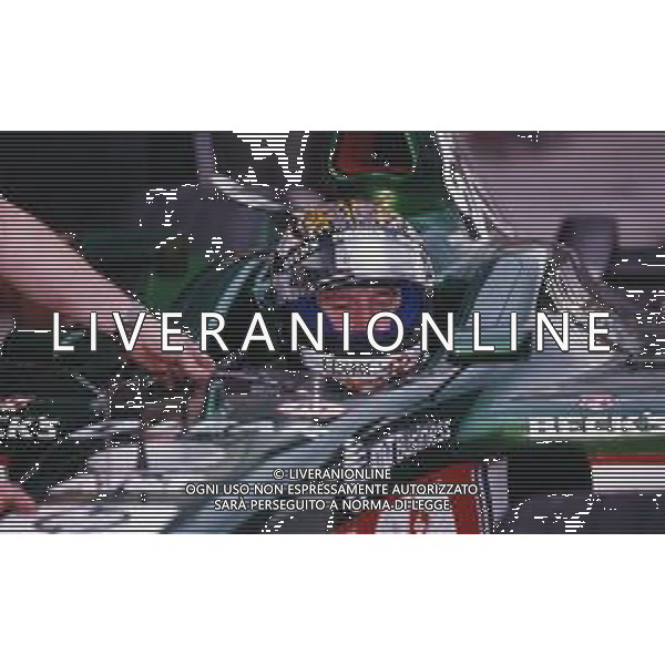 RETROSPETTIVA EDDIE IRVINE PILOTA F1 NELLA FOTO EDDIE IRVINE NEL 2001 SULLA JAGUAR AG ALDO LIVERANI SAS  