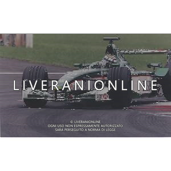 RETROSPETTIVA EDDIE IRVINE PILOTA F1 NELLA FOTO EDDIE IRVINE NEL 2001 SULLA JAGUAR AG ALDO LIVERANI SAS  