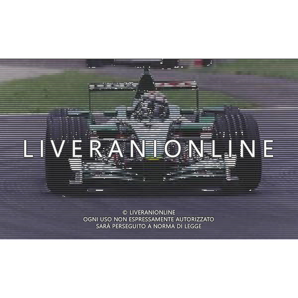 RETROSPETTIVA EDDIE IRVINE PILOTA F1 NELLA FOTO EDDIE IRVINE NEL 2001 SULLA JAGUAR AG ALDO LIVERANI SAS  
