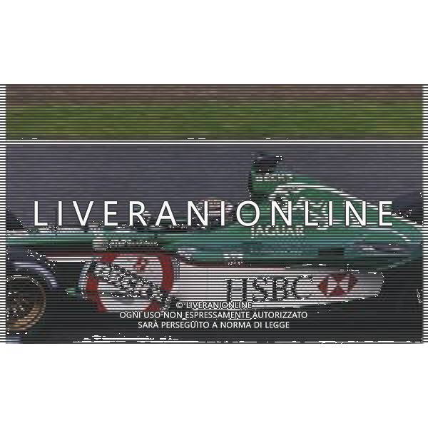 RETROSPETTIVA EDDIE IRVINE PILOTA F1 NELLA FOTO EDDIE IRVINE NEL 2001 SULLA JAGUAR AG ALDO LIVERANI SAS  